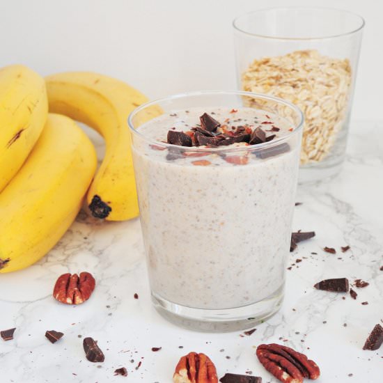 Vegan Chocolate-Banana Smoothie