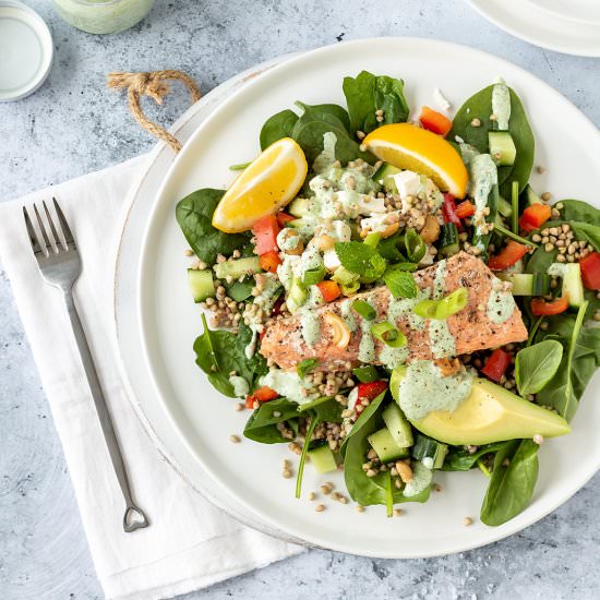 Salmon and Buckwheat Salad