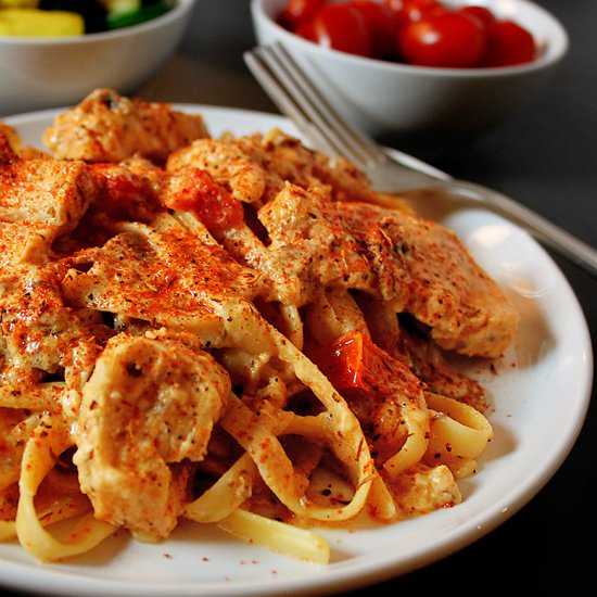 Cajun Chicken Fettuccine Alfredo