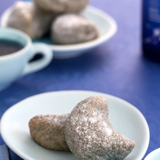 Blue Moon Crescent Cookies