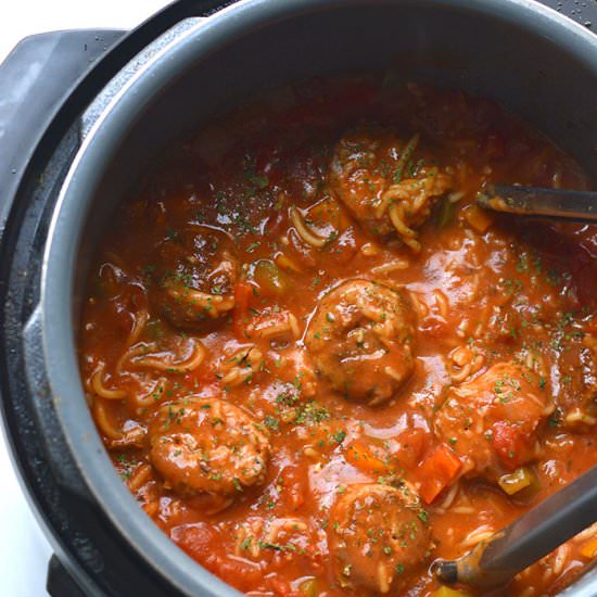 Instant Pot Spaghetti Meatballs