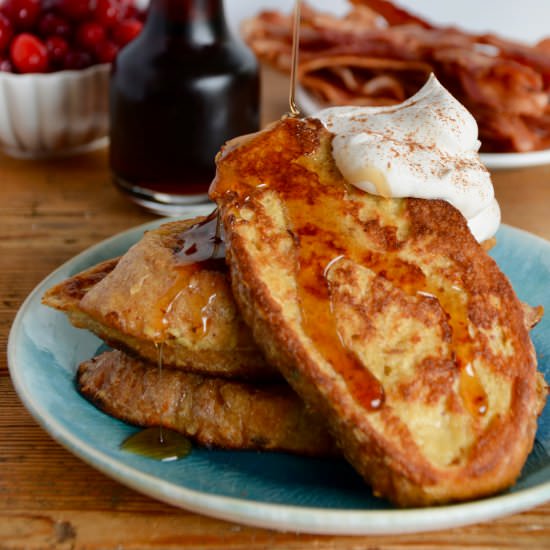 Overnight Eggnog French Toast