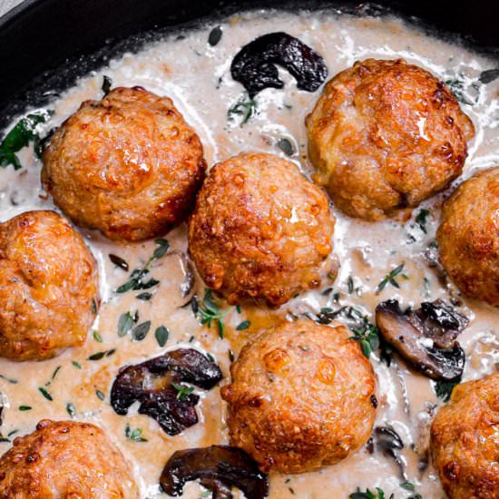 Creamy Chicken Meatballs!