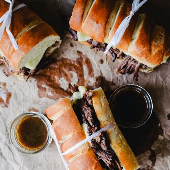 Wine Braised Beef Dips & Au Jus