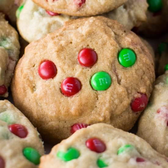 M&M Christmas Cookies