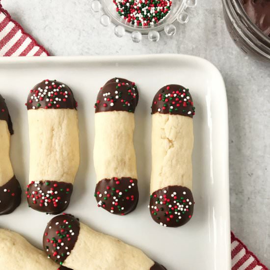 Christmas Baton Cookies