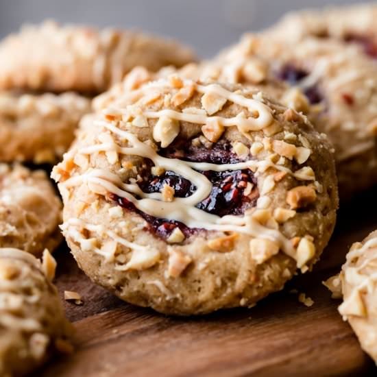 Peanut Butter Jam Thumbprints