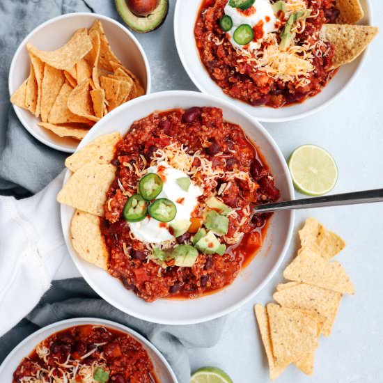 weeknight veggie chili