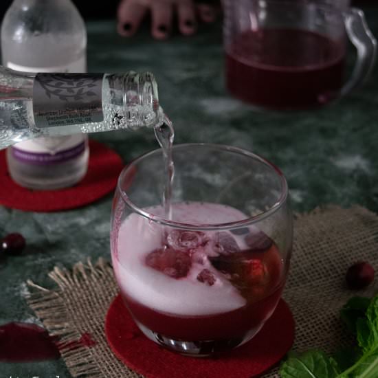 Christmas Cranberry & Ginger Tonic