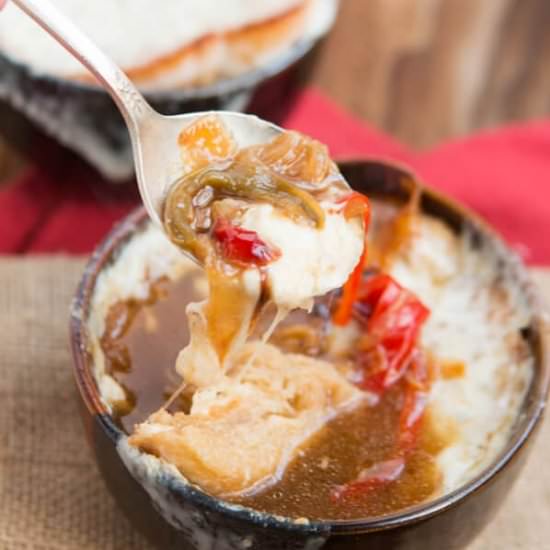 Philly Cheesesteak Soup
