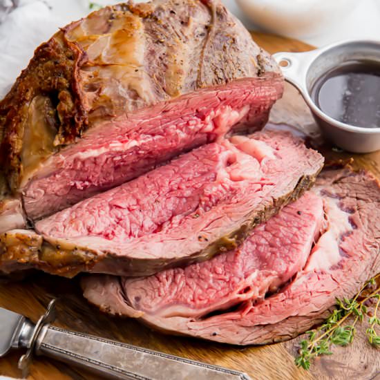 Easy Prime Rib with Au Jus