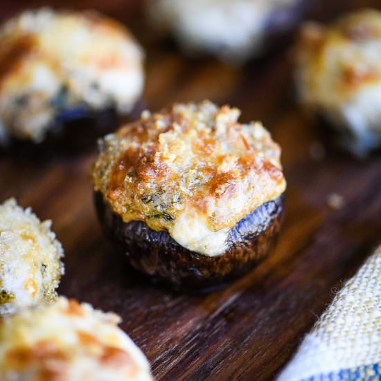 Parmesan Stuffed Mushrooms
