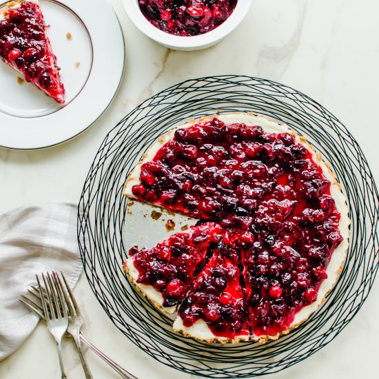 Cranberry Cheesecake Tart