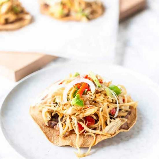 Chicken tostadas