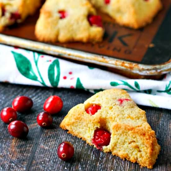 Easy Keto Cranberry Orange Scones