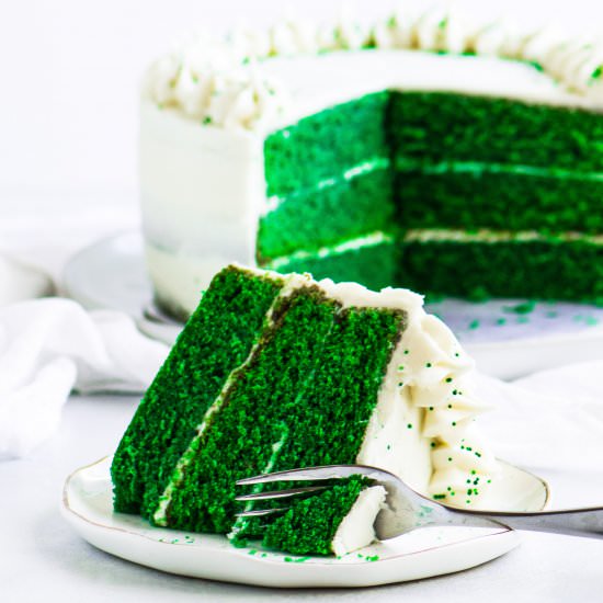 Green Velvet Cake