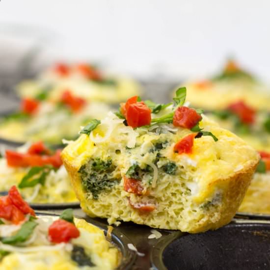 Bell Pepper and Spinach Egg Cups