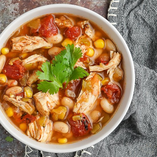 Easy Slow Cooker Chicken Chili
