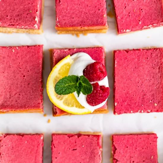 Lemon Raspberry Bars!