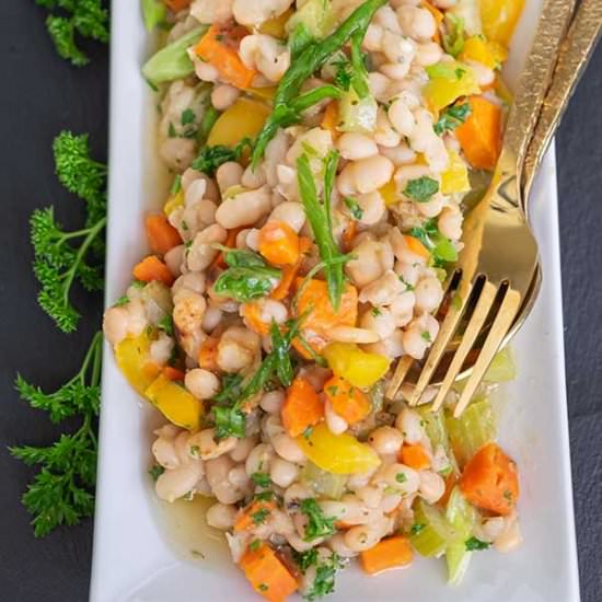 Instant Pot Warm White Bean Salad