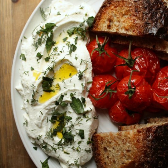 Homemade Creamy Whipped Feta