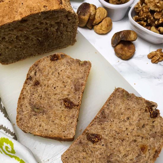 Whole Wheat Fig and Walnut Bread