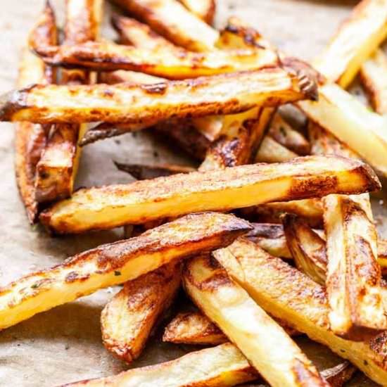 Crispy oven fries