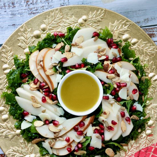 Christmas Pear & Kale Salad