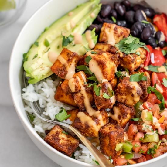 Tofu Burrito Bowl