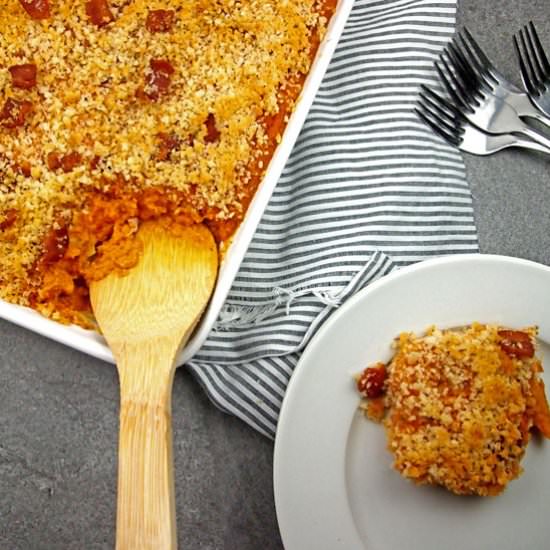 Smoky Savory Sweet Potato Casserole