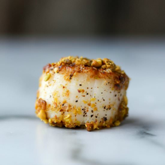 Pistachio-Crusted Scallops
