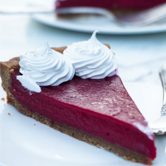 cranberry curd tart