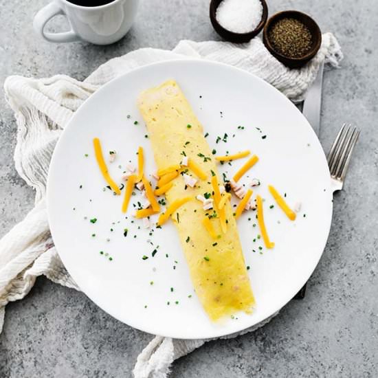 How to Make an Omelette with Ham
