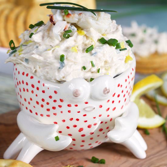 The BEST Cold Crab Dip
