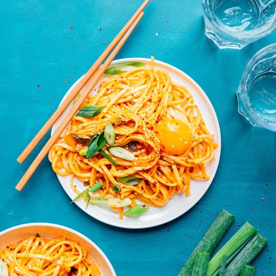 Kimchi Udon Noodles
