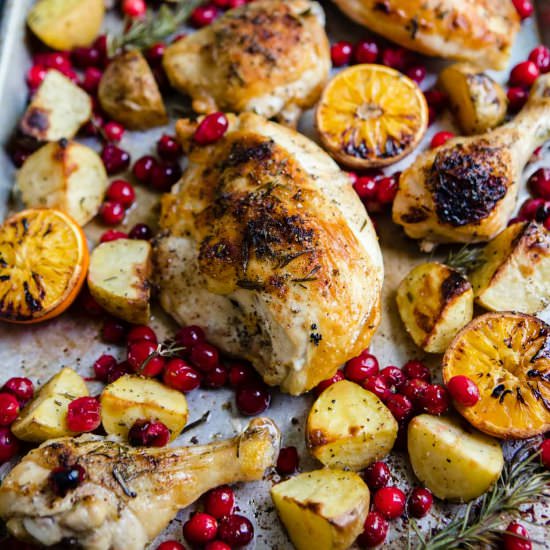 Sheet Pan Cranberry Chicken
