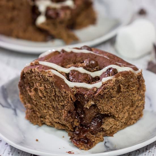 Hot Cocoa Cinnamon Rolls