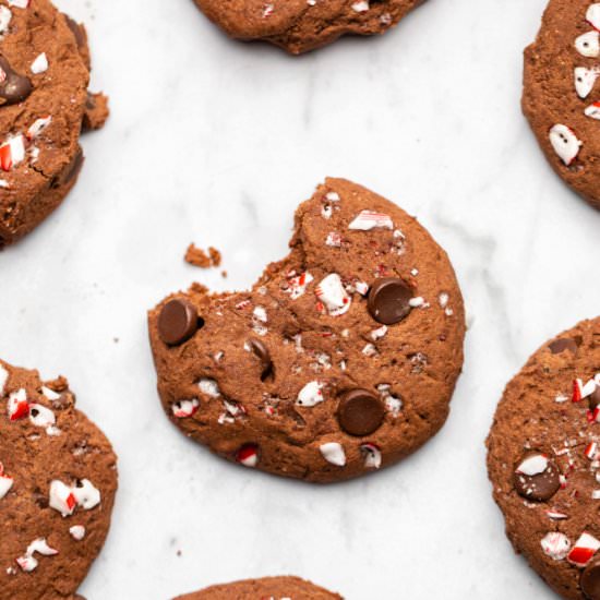 Double Chocolate Peppermint Cookies