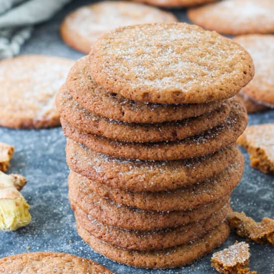 Crispy Gingersnap Cookies