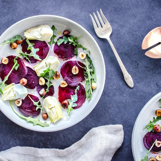Winter Beet & Artichoke Salad