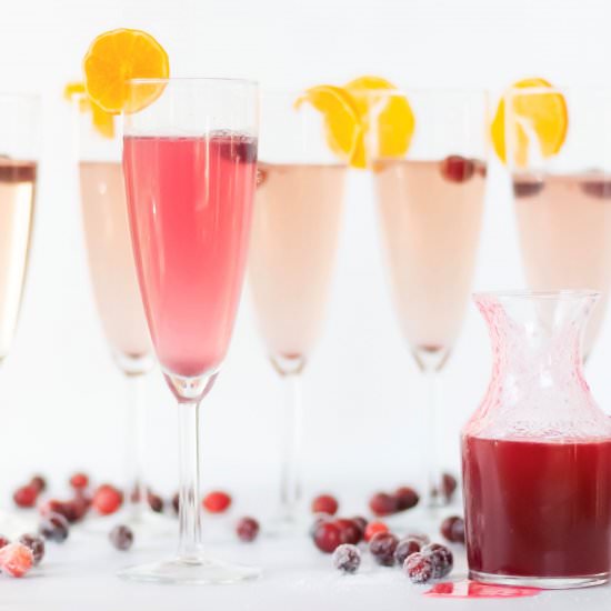 Cranberry Champagne Cocktail