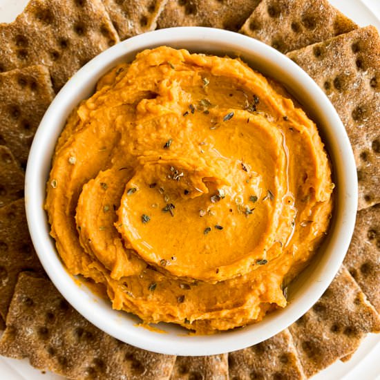 Sriracha Sweet Potato Hummus