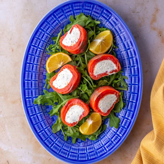 Smoked Salmon Cream Cheese Roll Ups