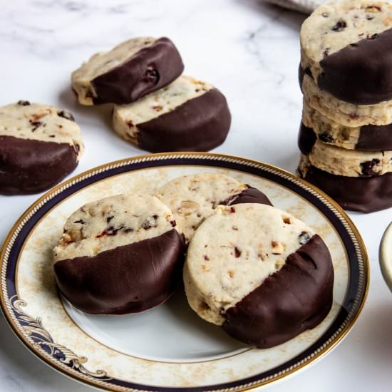 Chocolate Cherry Hazelnut Cookies