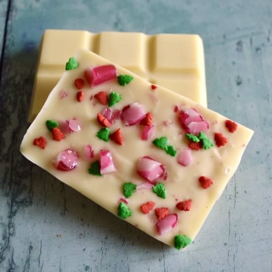Candy Cane Chocolate Bars