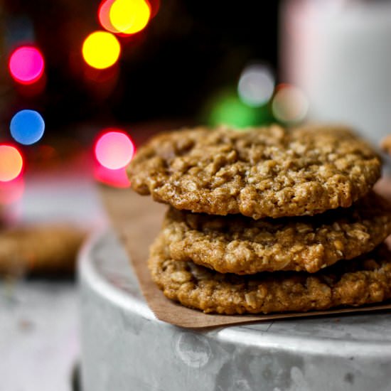 Brown Butter Oatmeal Cookies