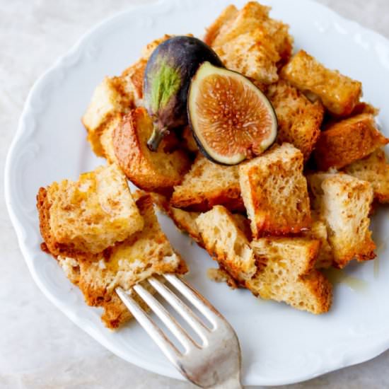 Egg Nog Baked French Toast