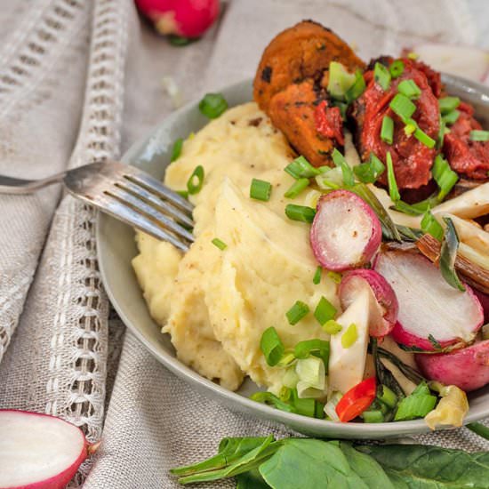 Healthy Vegan Mashed Potato Bowl