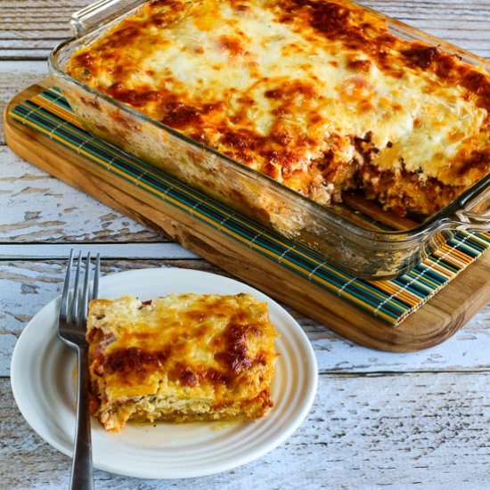 Spaghetti Squash Mock Lasagna