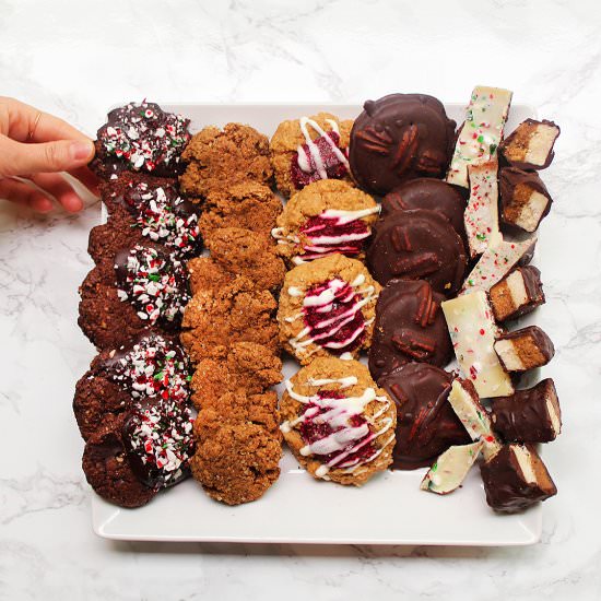 Vegan Christmas Cookie Tray